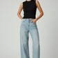 Women’s Light Sky Blue Straight Fit Jeans