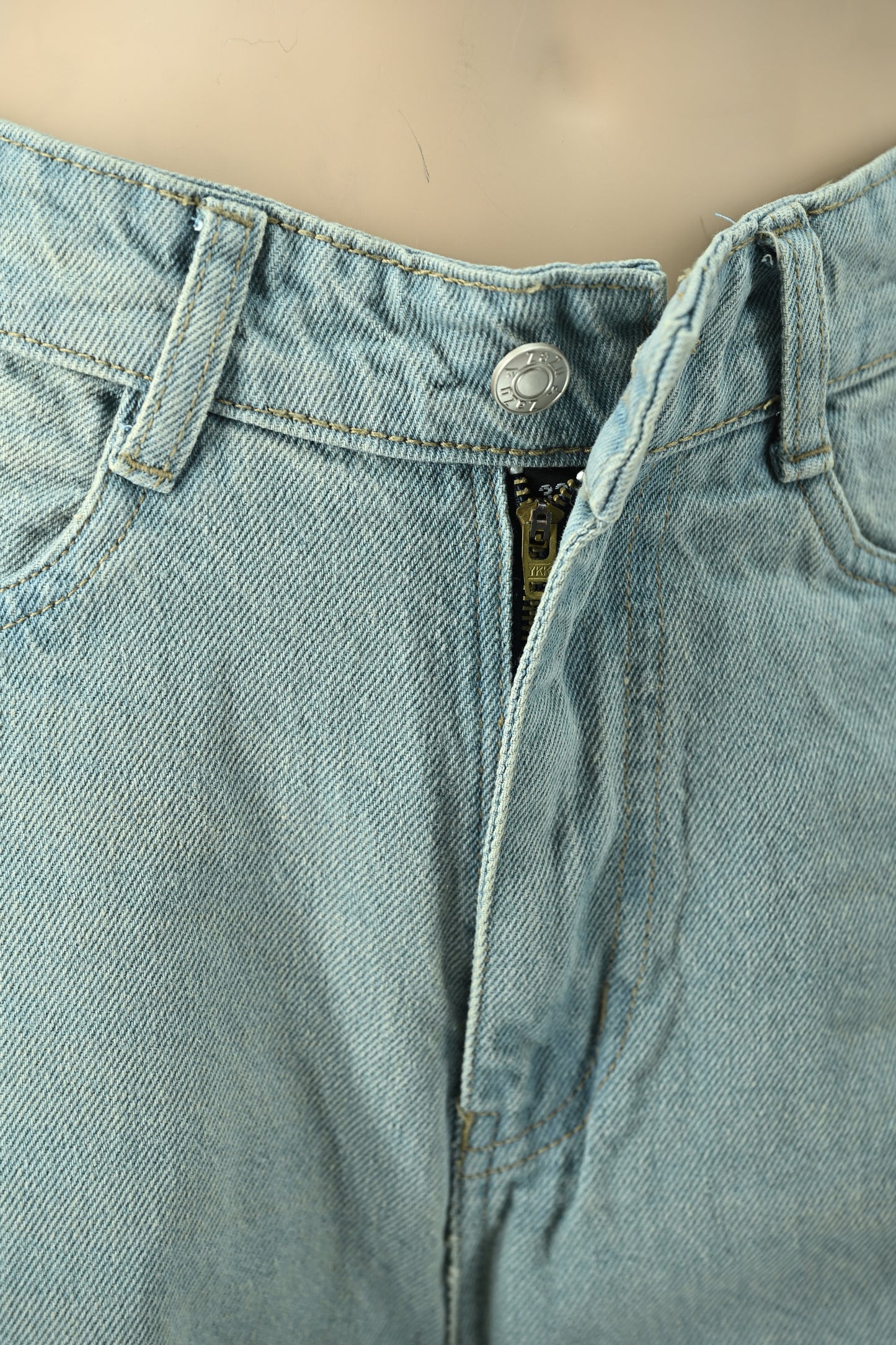 Women’s Light Sky Blue Straight Fit Jeans