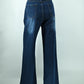 Women’s Dark Blue Straight Fit Jeans