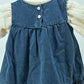 Girls Butterfly Denim Dress with Cotton Puff Sleeve Top (2-Piece Set)