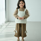 Girls Elegant 3-Piece Pinafore Dress Set
