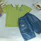 Boys Casual Polo T-Shirt and Shorts Set – 2 Piece Kids Outfit