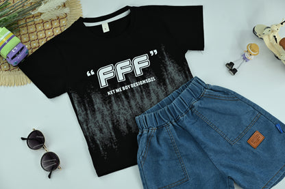 Kids’s Casual Graphic T-Shirt and Shorts 2-Piece Set
