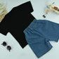 Kids’s Casual Graphic T-Shirt and Shorts 2-Piece Set