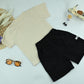 Boys “Act Studio” Graphic T-Shirt and Black Shorts 2-Piece Set-Model 1