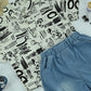Little Explorer Graphic Shirt &amp; Denim Shorts Set