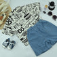 Little Explorer Graphic Shirt &amp; Denim Shorts Set