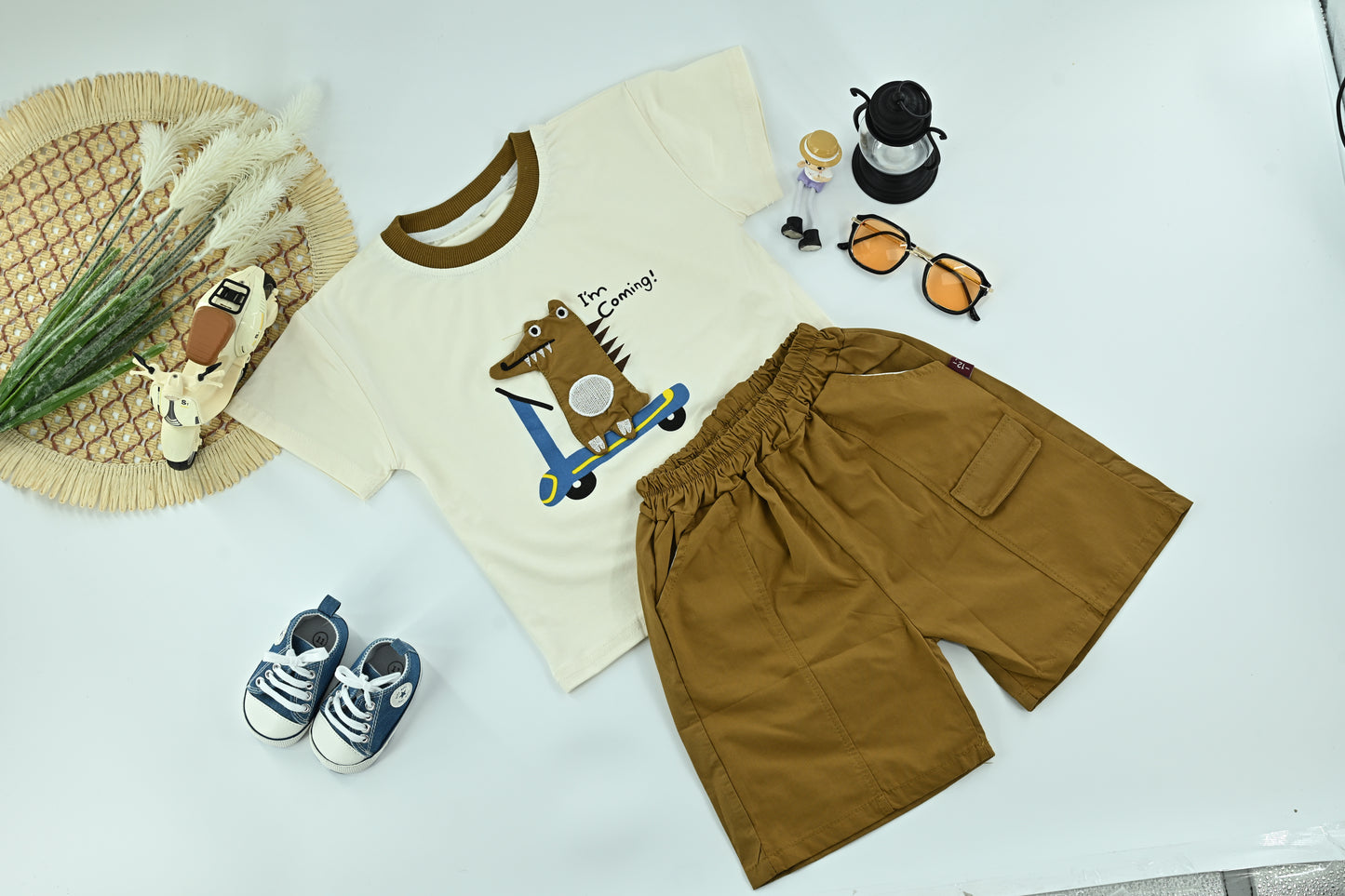 Little Dino Adventure T-Shirt &amp; Shorts Set
