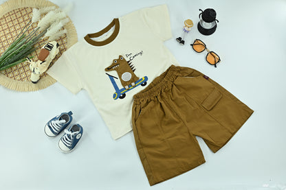 Little Dino Adventure T-Shirt &amp; Shorts Set