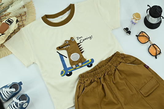 Little Dino Adventure T-Shirt &amp; Shorts Set
