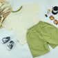 Little Dino Rider T-Shirt  Green Shorts Set