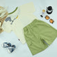 Little Dino Fun T-Shirt  Green Shorts Set