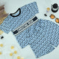 Boys Monogram Print T-Shirt &Shorts Set