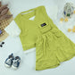 Boys Lime Green Sleeveless T-Shirt and Shorts 2-Piece Set