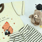 Boys Barista Bear Graphic T-Shirt & Striped Shorts Set