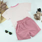 Boys Be a Happy Kid Graphic T-Shirt & Shorts Set