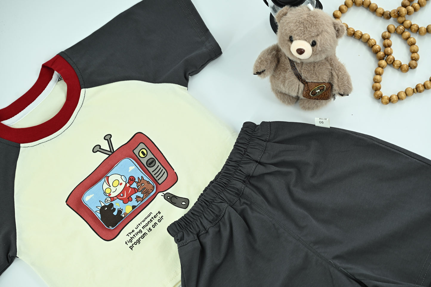 Boys Cartoon TV Graphic T-Shirt & Shorts Set