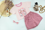 Girls Hello Kitty Graphic T-Shirt & Shorts Set