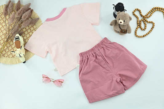 Girls Hello Kitty Graphic T-Shirt & Shorts Set