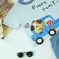 Boys Puppy Taxi Graphic T-Shirt & Shorts Set