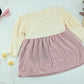 Kids Embroidered Pink & Cream 2-Piece Dress Set