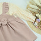 Girls Pink Bow Layered Dress