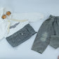 Kids Casual Hoodie & Denim Pants Outfit Set