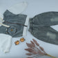 Kids Hoodie & Denim Pants Outfit Set – Beige