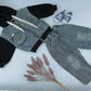 Kids Hoodie & Denim Pants Outfit Set – Beige