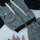 Kids Hoodie & Denim Pants Outfit Set – Black