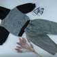 Kids Hoodie & Denim Pants Outfit Set – Black