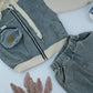 Kids Hoodie & Denim Pants Outfit Set – Beige