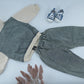 Kids Hoodie & Denim Pants Outfit Set – Beige