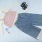 Girls’ Casual Top &  Denim Pants 3 Piece Sets
