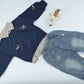 Baby Boys Navy Sweatshirt & Denim Jeans Set | Casual 2 Piece Outfit