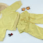 Girls Pink Ribbed Co-ord Set with Heart Chain | Cute Kids Outfit