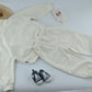 Girls Labubu Cream Hoodie &amp; Jogger Set – Cute 2 Piece Kids Outfit