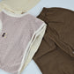 Baby Girls 3 Piece Outfit Set | Shirt, Knit Vest & Pants