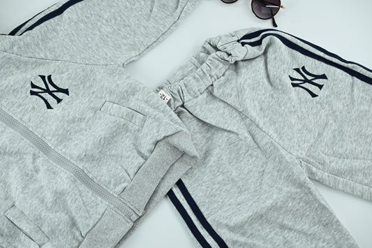 Boys Greyish Everyday Activewear Tracksuit
