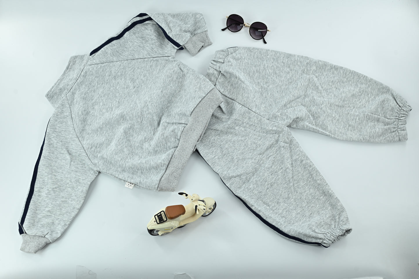 Boys Greyish Everyday Activewear Tracksuit