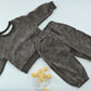 Kids Cream Knitted Sweater Co-ord Set