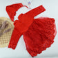Baby Girl Red Elegant Lace Dress