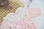 Baby Girl Lace Collar Cotton Romper Summer