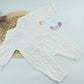 Baby Girl Elegant Pure  White Cotton Romper