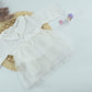 Baby Girl  White Elegent  Cotton Collar Dress