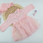 Sweet Blossom Baby Girl Cotton Tulle Dress with Hat