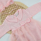 Sweet Blossom Baby Girl Cotton Tulle Dress with Hat