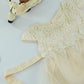 Baby Girls Beige Lace Tulle Party Dress