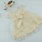 Baby Girls Beige Lace Tulle Party Dress