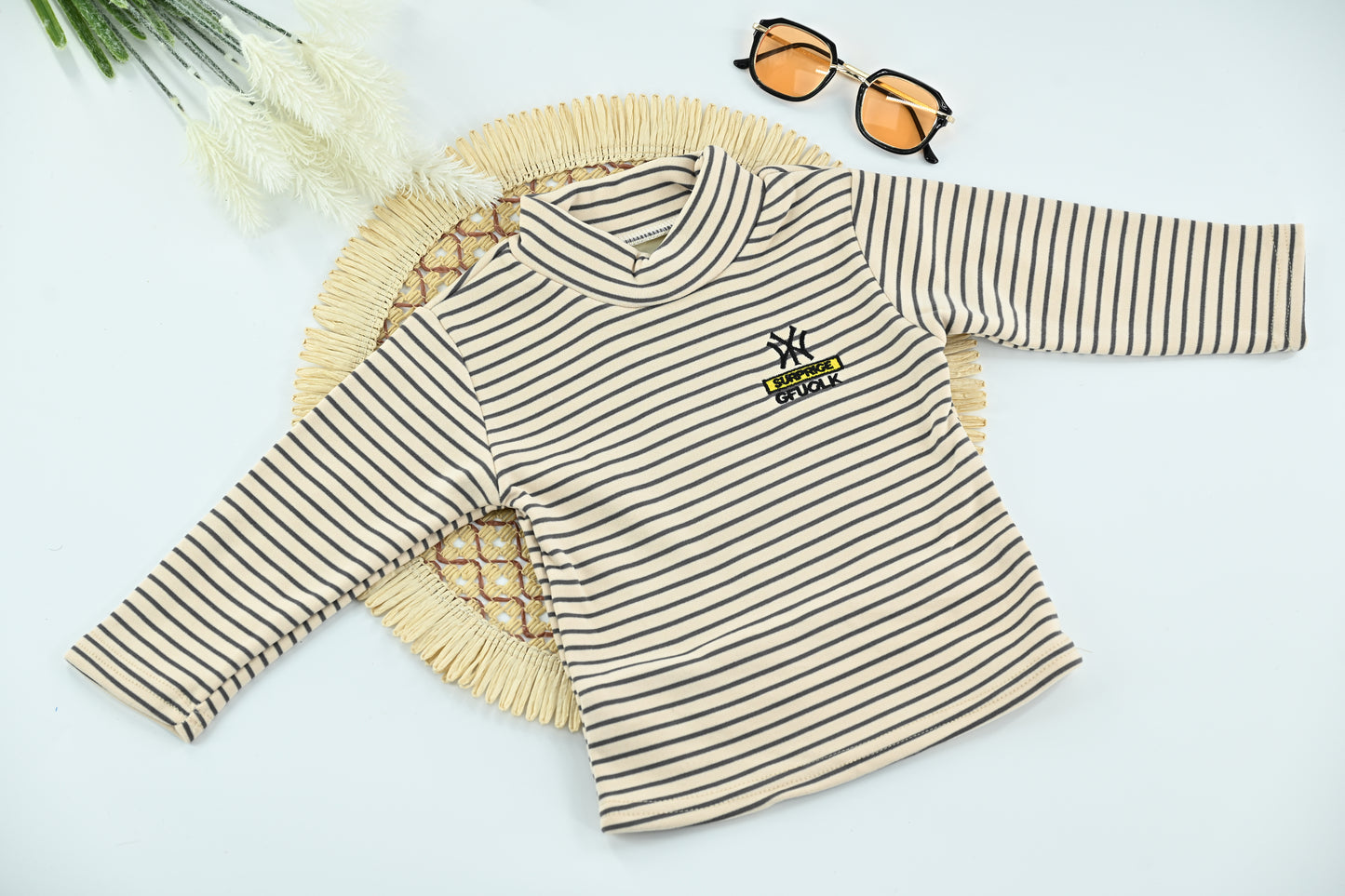 Classic Striped Kids Cotton Blend Top
